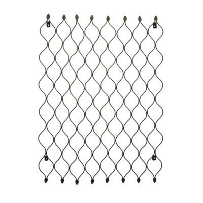 Ivyline Outdoor Honeycomb Trellis - Mild Steel - L2.5 X W78 X H100 Cm - Zinc