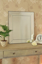 Mirroroutlet Horsley All Glass Wall Mirror 69 X 58 Cm - thumbnail 3