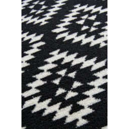 Melrose Deco Mat Black Aztec Runner Rug & Matching Floor Mat 57/180Cm & 57/40Cm - thumbnail 2
