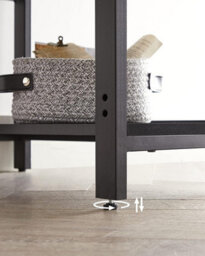 Songmics Computer Table Desk With 2 Shelves Left Or Right Work Table For The Office Living Room Steel Frame Industrial Black - thumbnail 6
