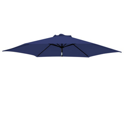 VRUC Replacement Parasol Fabric Umbrella Canopy Cover For 2.5M 6 Arm Parasols Blue - image 1