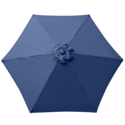 VRUC Replacement Parasol Fabric Umbrella Canopy Cover For 2.5M 6 Arm Parasols Blue - thumbnail 2