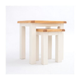 Cabinet Bits Maggiori Off White Set Of 2 Nest Of Tables - thumbnail 3