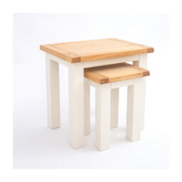 Cabinet Bits Maggiori Off White Set Of 2 Nest Of Tables