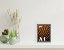 A4 Grey Picture Frame Fits A4 (21 X 29.7Cm - 8.3 X 11.7In) Poster, Photo, Artwork, Or Print. - thumbnail 4