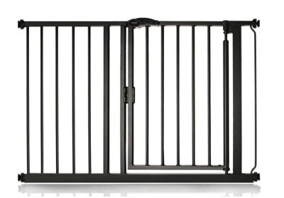 Bettacare Auto Close Stair Gate, 111Cm - 118Cm, Matt Black, Pressure Fit Safety Gate, Baby Gate - image 1