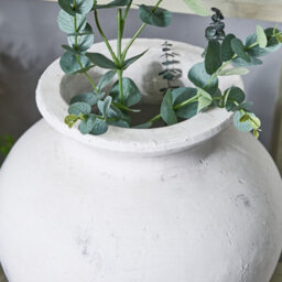 Dibor Traditional Textured White Antique Style Vase H41 X Dia39Cm - thumbnail 2