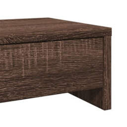 Walplus Monitor Stand With Drawers Brown Oak 100X27X15 Cm Engineered Wood - thumbnail 8