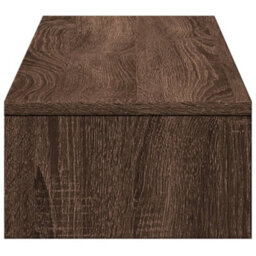 Walplus Monitor Stand With Drawers Brown Oak 100X27X15 Cm Engineered Wood - thumbnail 6