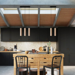 Sollux Lighting Lino Wood Natural 3P Light Classic Pendant Ceiling Light - thumbnail 6