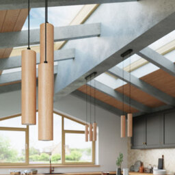 Sollux Lighting Lino Wood Natural 3P Light Classic Pendant Ceiling Light - thumbnail 8