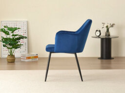 Outdoor Living (NW) Ltd Colorado Dining Table With 4 Blue Charlotte Velvet Chairs - thumbnail 5