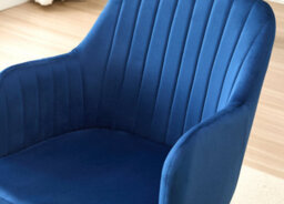 Outdoor Living (NW) Ltd Colorado Dining Table With 4 Blue Charlotte Velvet Chairs - thumbnail 2