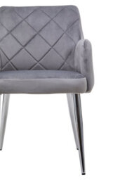 Orsina Plush Mink Velvet Splayed Dining Chair, Versatile Lounge Chair, Modern Kitchen Chair, Luxe Livingroom Chair - thumbnail 3