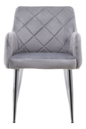 Orsina Plush Mink Velvet Splayed Dining Chair, Versatile Lounge Chair, Modern Kitchen Chair, Luxe Livingroom Chair - thumbnail 1