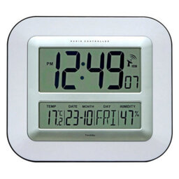 Youshiko Jumbo Lcd Radio Controlled Wall Clock With Temperature And Humidity Display Yc8050 - thumbnail 1