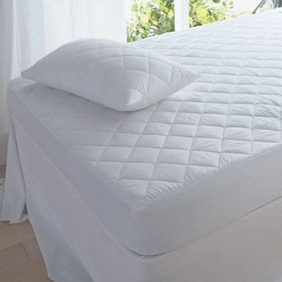 Homes & Linen Mattress Protector Extra Deep Soft Quilted 200 Thread Count Fully Fitted Non Allergenic Bed Cover Breathable Hypoallergenic Mattre
