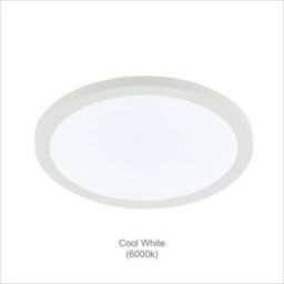 Plum&clay Gemini Chrome Led Round Ceiling & Wall Light 3 Way Colour Changing 24W - thumbnail 4
