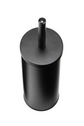 Croydex Toilet Brush And Holder Free Standing Matt Black Bathroom Luxury Accessory - thumbnail 3