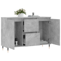 Vidaxl Sideboard Concrete Grey 101.5X35X70 Cm Engineered Wood - thumbnail 4