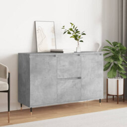 Vidaxl Sideboard Concrete Grey 101.5X35X70 Cm Engineered Wood - thumbnail 1