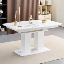 Furniture in Fashion Genisimo Small Gloss Extending Dining Table 6 Demi Z Black Chairs - thumbnail 3