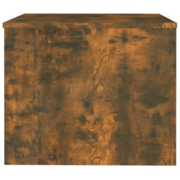 Berkfield Coffee Table Smoked Oak 80X50X40 Cm Engineered Wood - thumbnail 7