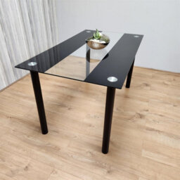 Kosy Koala Dining Table Clear Glass Kitchen Place For 6 Seats, Dining Table Only (Clear H 75 X L 140 X W 80 Cm) - thumbnail 4