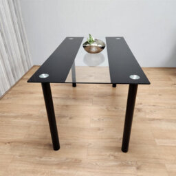 Kosy Koala Dining Table Clear Glass Kitchen Place For 6 Seats, Dining Table Only (Clear H 75 X L 140 X W 80 Cm) - thumbnail 5