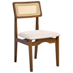 Beliani Set Of 2 Dining Chairs Rubonia Wood Dark Brown - thumbnail 4