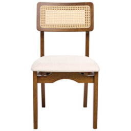 Beliani Set Of 2 Dining Chairs Rubonia Wood Dark Brown - thumbnail 5
