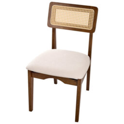 Beliani Set Of 2 Dining Chairs Rubonia Wood Dark Brown - thumbnail 7