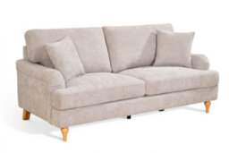 Grey Textured Chenille 3 Seater Sofa Hamilton - thumbnail 2