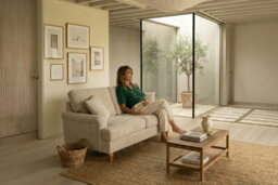 Grey Textured Chenille 3 Seater Sofa Hamilton - thumbnail 4