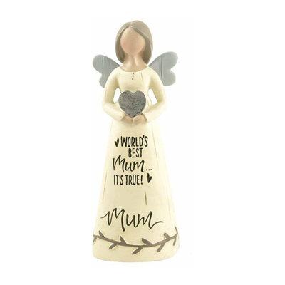 Feather & Grace Angel Figurine - Mum (World's Best) - image 1