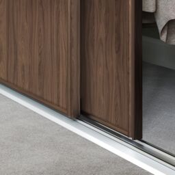 Spacepro Classic 1 Panel Matt Carini Walnut Effect Sliding Wardrobe Door (H)2220mm (W)762mm - thumbnail 4