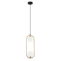 Luminosa Lighting Luminosa Lupus Modern 2 Light Globe Pendant Ceiling Light, G9 - thumbnail 2