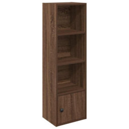 Berkfield Bookcase Brown Oak 31X24X102 Cm Engineered Wood - thumbnail 2