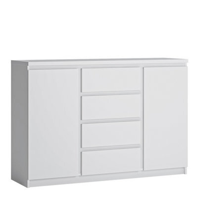 Furniture To Go Fribo 2 Door 4 Drawer Sideboard In White - image 1