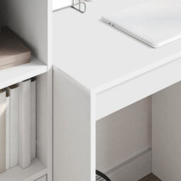 Berkfield Modern Writing Desk White Engineered Wood 70 X 50 X 76 Cm Writing Desk - thumbnail 4
