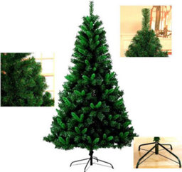 Prime Plus 6Ft Christmas Tree With 800 Tips & Metal Stand Xmas Decor - thumbnail 1