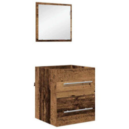 Berkfield Bathroom Cabinet With Drawer 41 X 38.5 X 48 Cm Engineered Wood - thumbnail 2