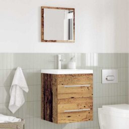 Berkfield Bathroom Cabinet With Drawer 41 X 38.5 X 48 Cm Engineered Wood - thumbnail 4