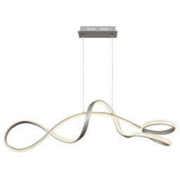 Luminosa Lighting Luminosa Swirl Pendant Ceiling Light Nickel Matt Led 4000K - thumbnail 3