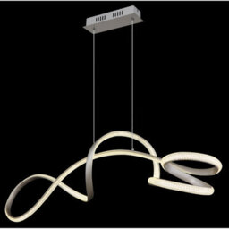 Luminosa Lighting Luminosa Swirl Pendant Ceiling Light Nickel Matt Led 4000K - thumbnail 4