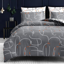 Pamposh Super King Duvet Set Premium Brushed Microfiber Super King Duvet Cover Ultrasoft Hypoallergenic With Zipper Closure - thumbnail 1