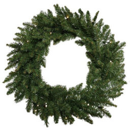 Samuel Alexander 60Cm Plain Green Christmas Wreath With 50 Warm White Leds And 160 Bullet Tips - thumbnail 9