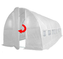 Crocodile Trading 8M X 3M (27' X 10' Approx) Pro+ White Poly Tunnel - thumbnail 1