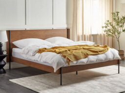 Beliani Bed Libermont 180 X 200 Cm (Eu Super King) Dark Ash Wood - thumbnail 2