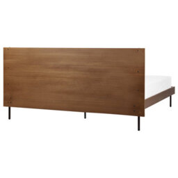 Beliani Bed Libermont 180 X 200 Cm (Eu Super King) Dark Ash Wood - thumbnail 5